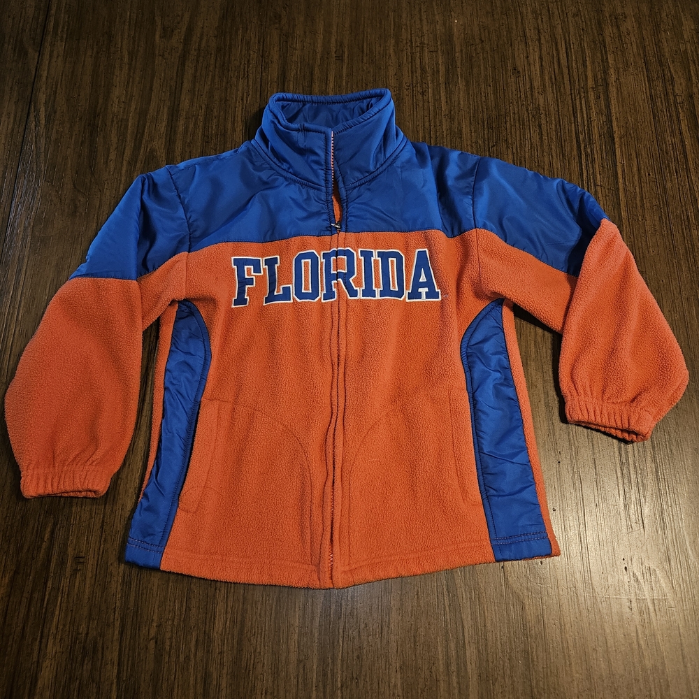 NCAA Gators Vibrant Blue and Orange Apparel Kids Jacket Size 8